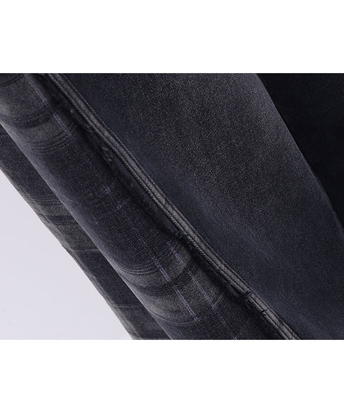 Plaid Switch Jeans